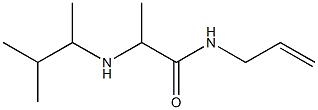 2-[(3-methylbutan-2-yl)amino]-N-(prop-2-en-1-yl)propanamide Struktur