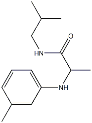 2-[(3-methylphenyl)amino]-N-(2-methylpropyl)propanamide Struktur