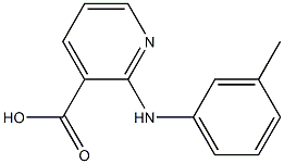 2-[(3-methylphenyl)amino]pyridine-3-carboxylic acid Struktur