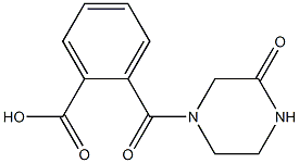 2-[(3-oxopiperazin-1-yl)carbonyl]benzoic acid Struktur