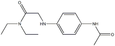 2-[(4-acetamidophenyl)amino]-N,N-diethylacetamide Struktur