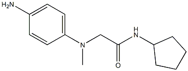 2-[(4-aminophenyl)(methyl)amino]-N-cyclopentylacetamide Struktur