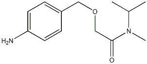 2-[(4-aminophenyl)methoxy]-N-methyl-N-(propan-2-yl)acetamide Struktur