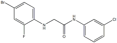 2-[(4-bromo-2-fluorophenyl)amino]-N-(3-chlorophenyl)acetamide Struktur