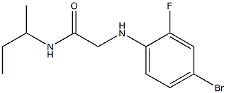 2-[(4-bromo-2-fluorophenyl)amino]-N-(butan-2-yl)acetamide Struktur