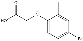 2-[(4-bromo-2-methylphenyl)amino]acetic acid Struktur