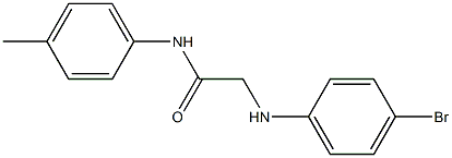 2-[(4-bromophenyl)amino]-N-(4-methylphenyl)acetamide Struktur