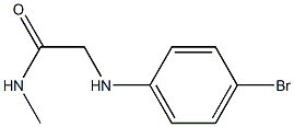 2-[(4-bromophenyl)amino]-N-methylacetamide Struktur