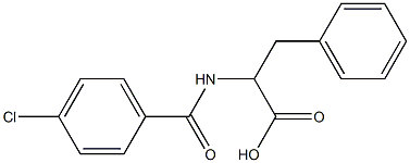 2-[(4-chlorophenyl)formamido]-3-phenylpropanoic acid Struktur