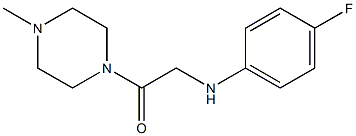 2-[(4-fluorophenyl)amino]-1-(4-methylpiperazin-1-yl)ethan-1-one Struktur