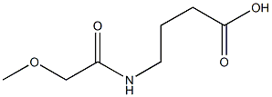 4-[(methoxyacetyl)amino]butanoic acid Struktur