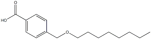 4-[(octyloxy)methyl]benzoic acid Struktur