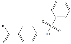 4-[(pyridin-3-ylsulfonyl)amino]benzoic acid Struktur