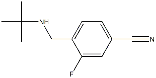 4-[(tert-butylamino)methyl]-3-fluorobenzonitrile Struktur