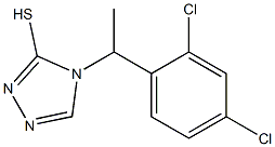 4-[1-(2,4-dichlorophenyl)ethyl]-4H-1,2,4-triazole-3-thiol Struktur