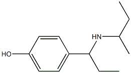 4-[1-(butan-2-ylamino)propyl]phenol Struktur