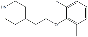 4-[2-(2,6-dimethylphenoxy)ethyl]piperidine Struktur