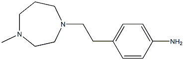 4-[2-(4-methyl-1,4-diazepan-1-yl)ethyl]aniline Struktur