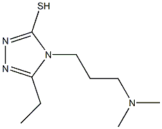 4-[3-(dimethylamino)propyl]-5-ethyl-4H-1,2,4-triazole-3-thiol Struktur