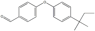 4-[4-(2-methylbutan-2-yl)phenoxy]benzaldehyde Struktur