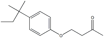 4-[4-(2-methylbutan-2-yl)phenoxy]butan-2-one Struktur