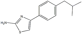 4-[4-(2-methylpropyl)phenyl]-1,3-thiazol-2-amine Struktur