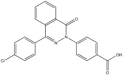 4-[4-(4-chlorophenyl)-1-oxophthalazin-2(1H)-yl]benzoic acid Struktur