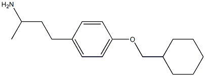 4-[4-(cyclohexylmethoxy)phenyl]butan-2-amine Struktur