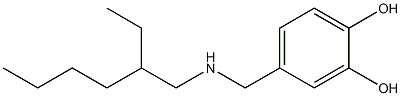 4-{[(2-ethylhexyl)amino]methyl}benzene-1,2-diol Struktur