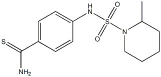 4-{[(2-methylpiperidine-1-)sulfonyl]amino}benzene-1-carbothioamide Struktur