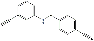 4-{[(3-ethynylphenyl)amino]methyl}benzonitrile Struktur