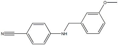 4-{[(3-methoxyphenyl)methyl]amino}benzonitrile Struktur