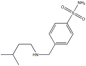 4-{[(3-methylbutyl)amino]methyl}benzene-1-sulfonamide Struktur