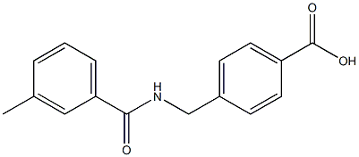 4-{[(3-methylphenyl)formamido]methyl}benzoic acid Struktur