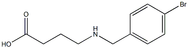 4-{[(4-bromophenyl)methyl]amino}butanoic acid Struktur