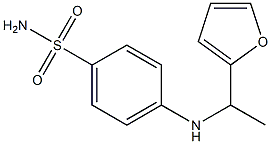 4-{[1-(furan-2-yl)ethyl]amino}benzene-1-sulfonamide Struktur