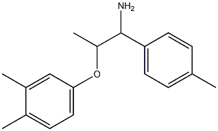 4-{[1-amino-1-(4-methylphenyl)propan-2-yl]oxy}-1,2-dimethylbenzene Struktur