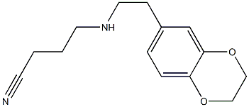 4-{[2-(2,3-dihydro-1,4-benzodioxin-6-yl)ethyl]amino}butanenitrile Struktur