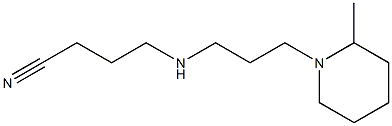 4-{[3-(2-methylpiperidin-1-yl)propyl]amino}butanenitrile Struktur