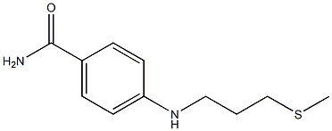 4-{[3-(methylsulfanyl)propyl]amino}benzamide Struktur