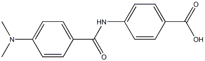 4-{[4-(dimethylamino)benzoyl]amino}benzoic acid Struktur