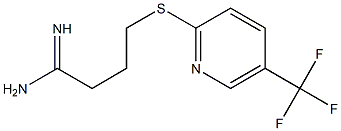 4-{[5-(trifluoromethyl)pyridin-2-yl]sulfanyl}butanimidamide Struktur