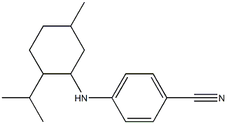 4-{[5-methyl-2-(propan-2-yl)cyclohexyl]amino}benzonitrile Struktur