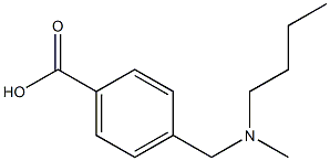 4-{[butyl(methyl)amino]methyl}benzoic acid Struktur