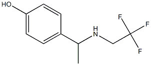 4-{1-[(2,2,2-trifluoroethyl)amino]ethyl}phenol Struktur