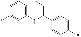 4-{1-[(3-fluorophenyl)amino]propyl}phenol Struktur