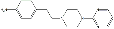 4-{2-[4-(pyrimidin-2-yl)piperazin-1-yl]ethyl}aniline Struktur