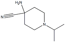 4-amino-1-isopropylpiperidine-4-carbonitrile Struktur