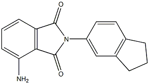 4-amino-2-(2,3-dihydro-1H-inden-5-yl)-2,3-dihydro-1H-isoindole-1,3-dione Struktur