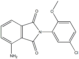 4-amino-2-(5-chloro-2-methoxyphenyl)-2,3-dihydro-1H-isoindole-1,3-dione Struktur